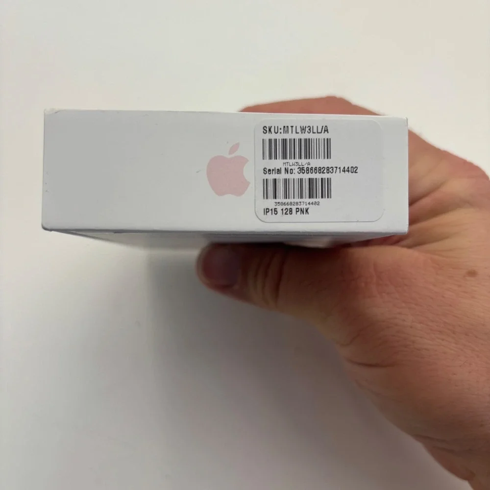 Apple iPhone 15 Box Only Unisex 128GB Pink Excellent A2846 Retail Packaging